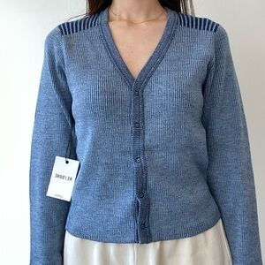 BRAND NEW RE/DONE Ribbed Cardi | Elysian Combo